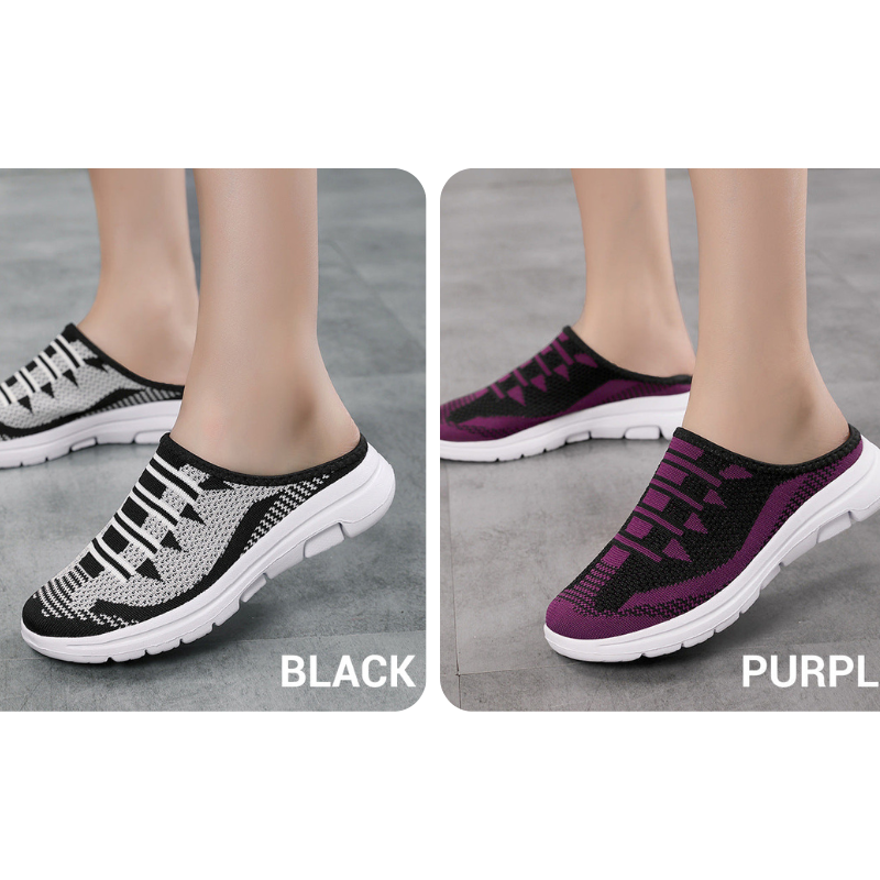 Zapatillas de casa cómodas y transpirables con punta cerrada