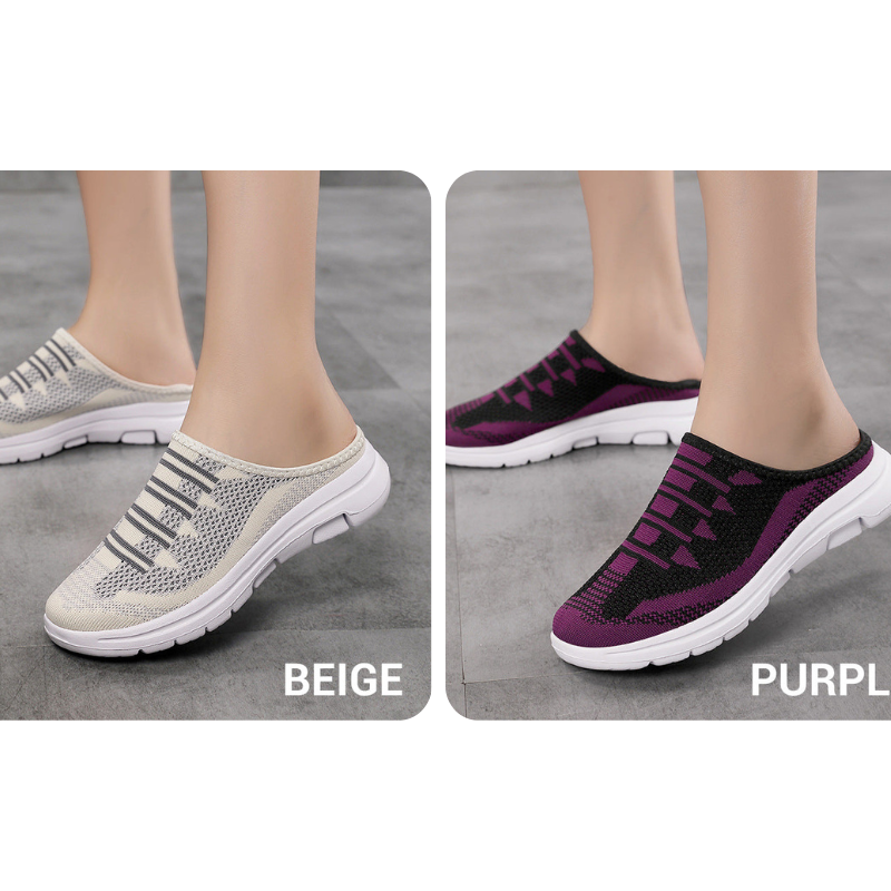 Zapatillas de casa cómodas y transpirables con punta cerrada