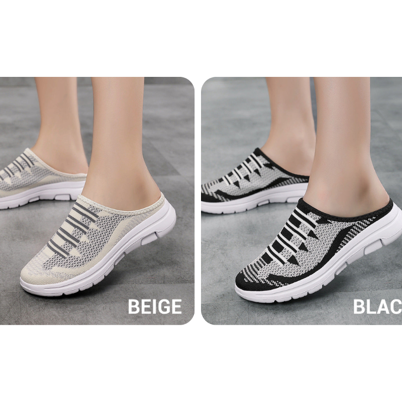 Zapatillas de casa cómodas y transpirables con punta cerrada