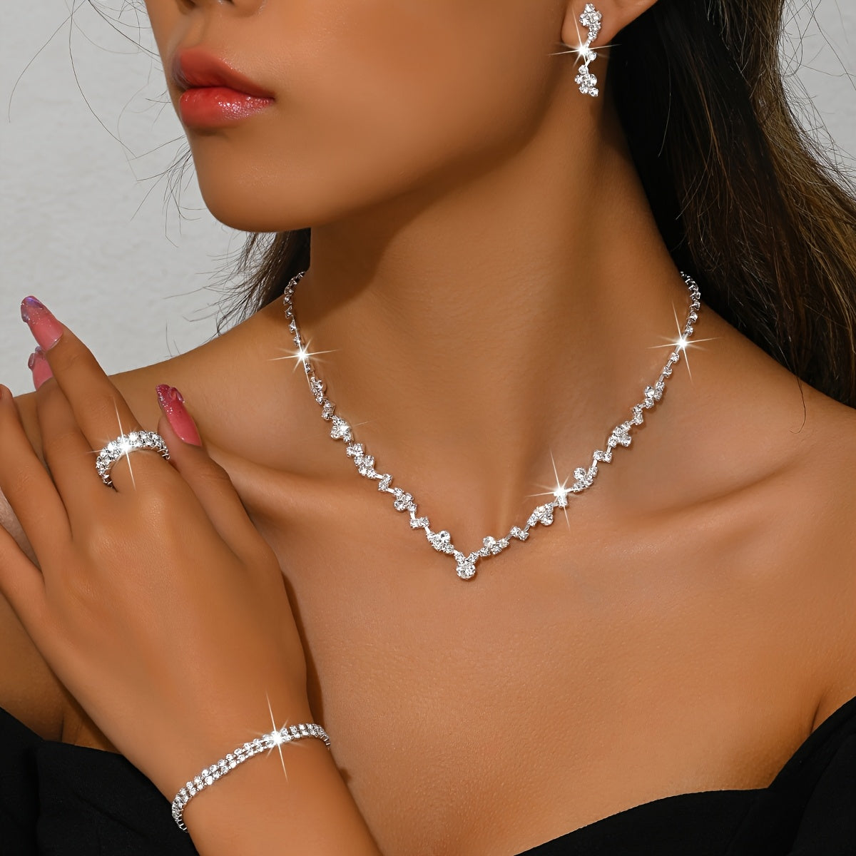 Set de joyas ligero 4 piezas Bénédicte