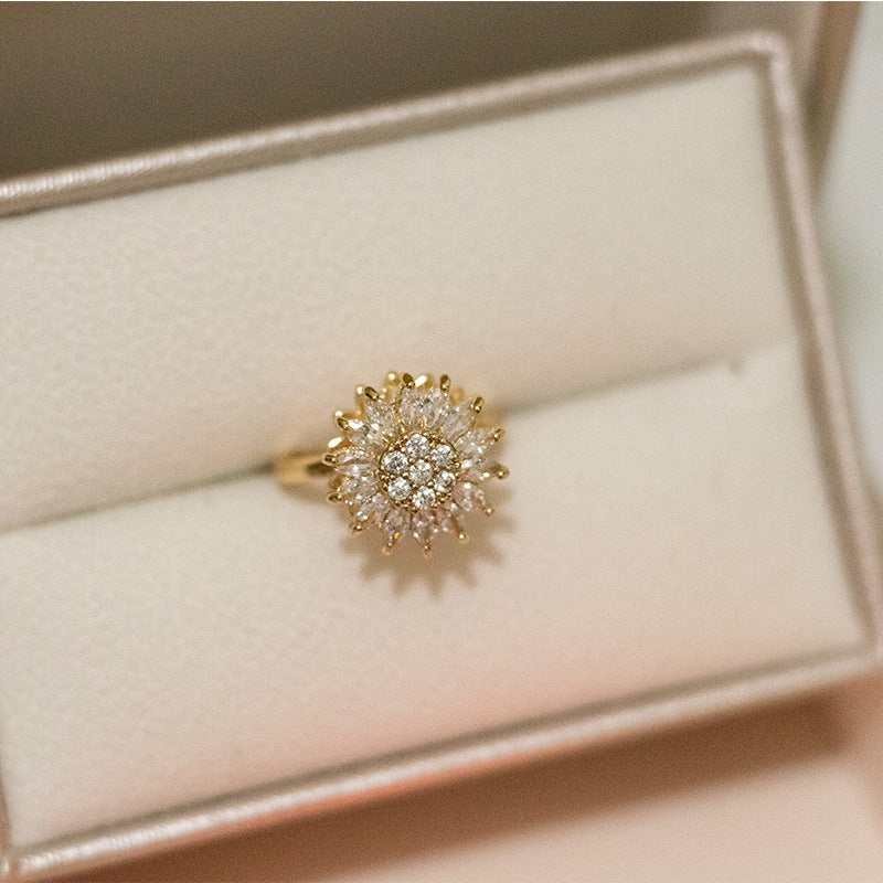 Anillo giratorio Girasol