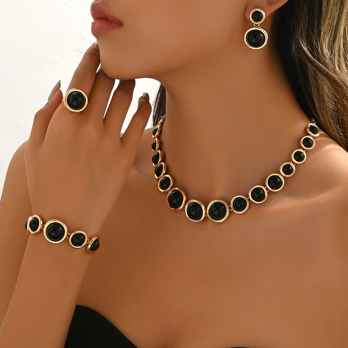 Set de joyas retro 4 piezas Ginette