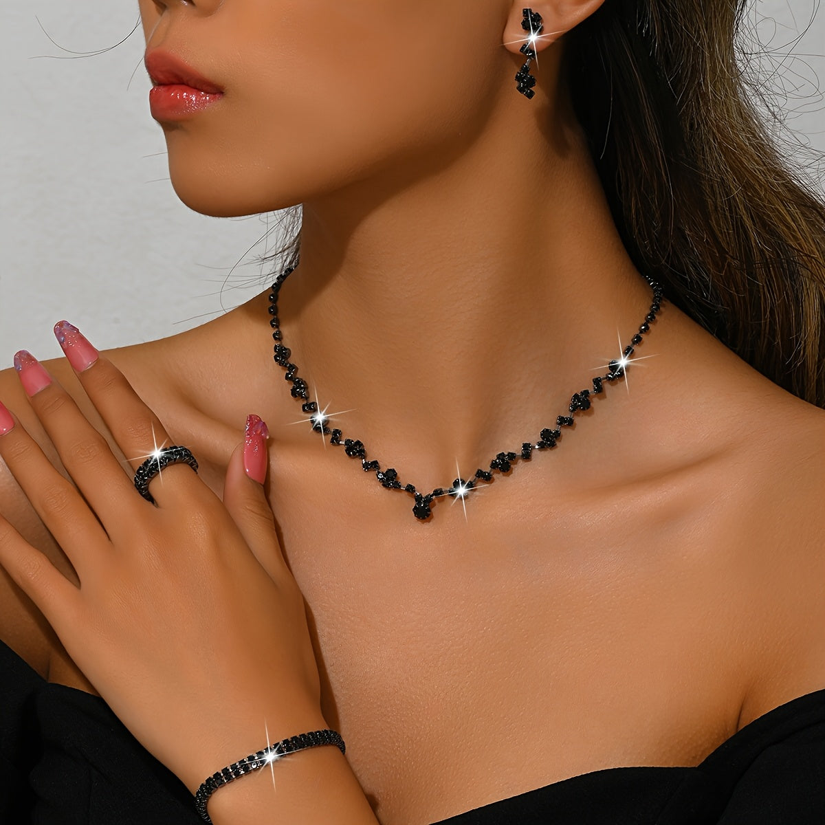 Set de joyas ligero 4 piezas Bénédicte