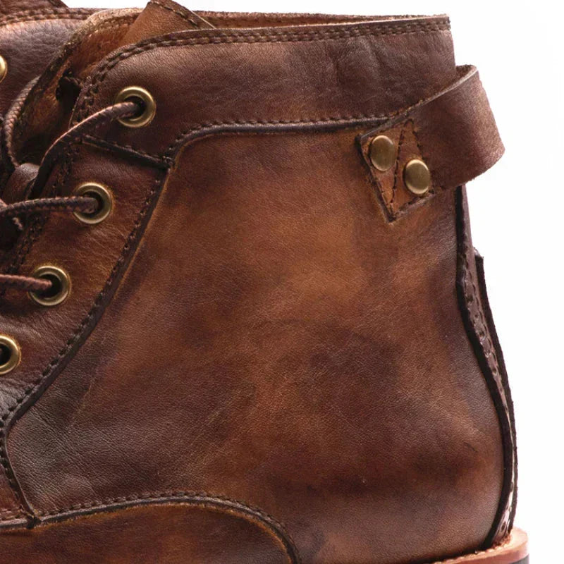 Botas urbanas de piel lisa