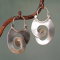 Pendientes vintage plateados Josette