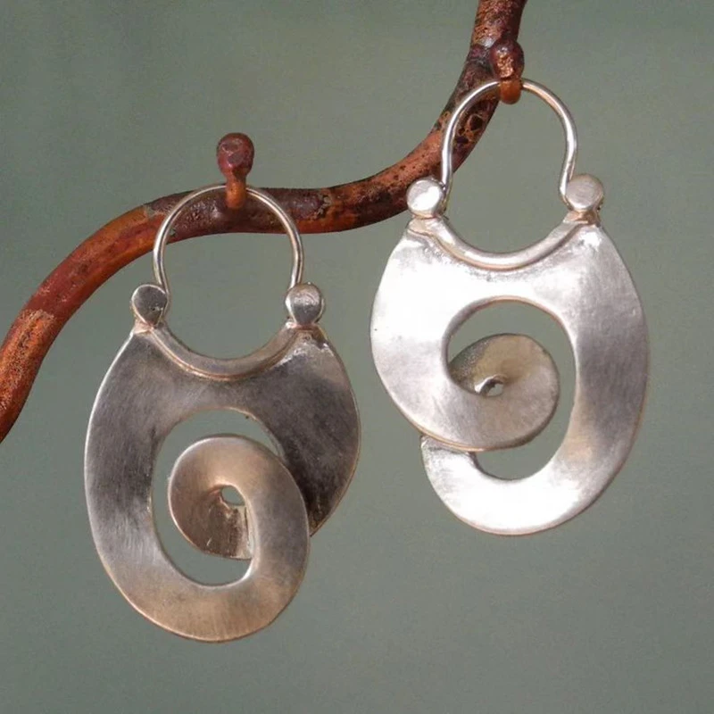 Pendientes vintage plateados Josette