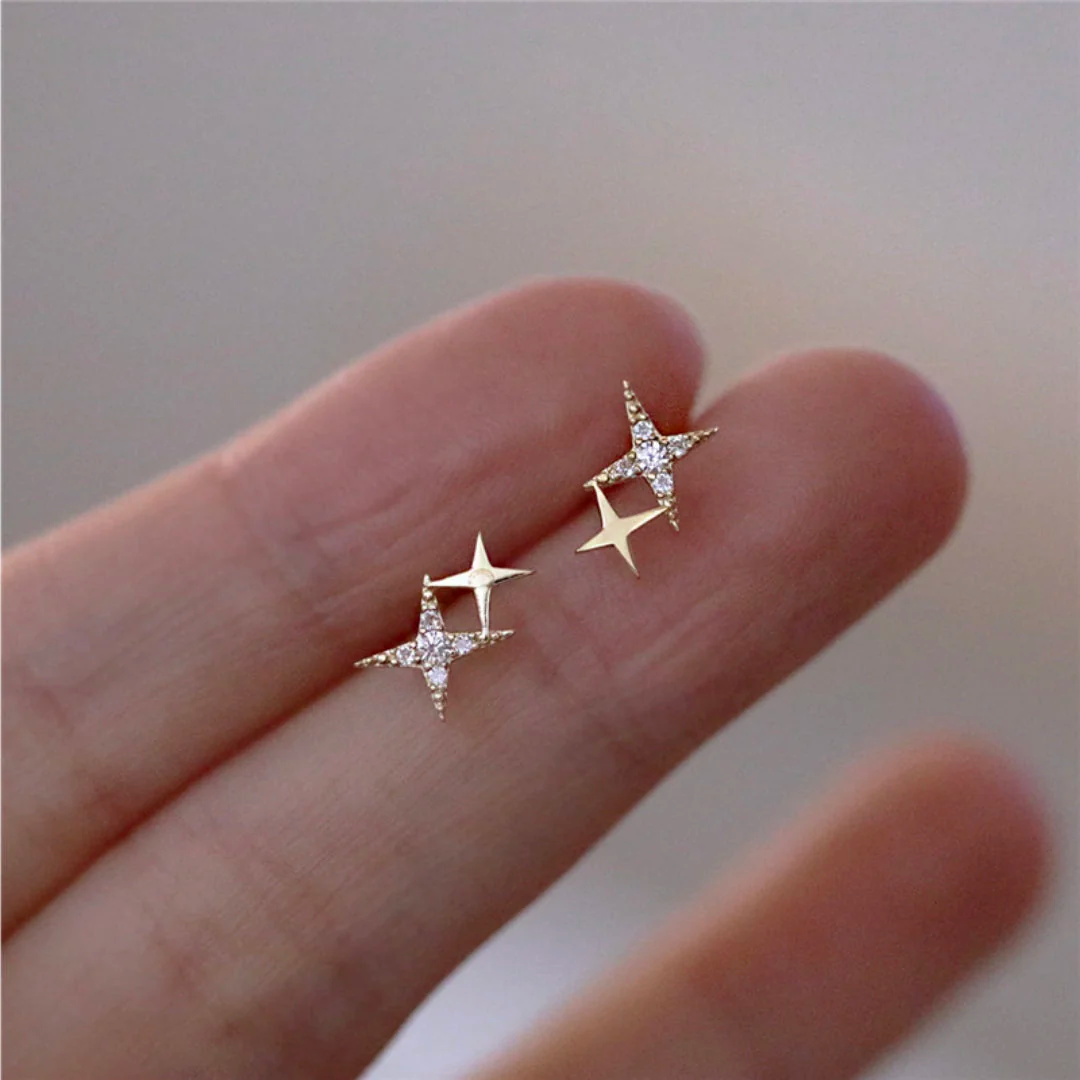 Pendientes estrella brillante Estelle