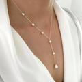 Collar colgante con perla Capucine