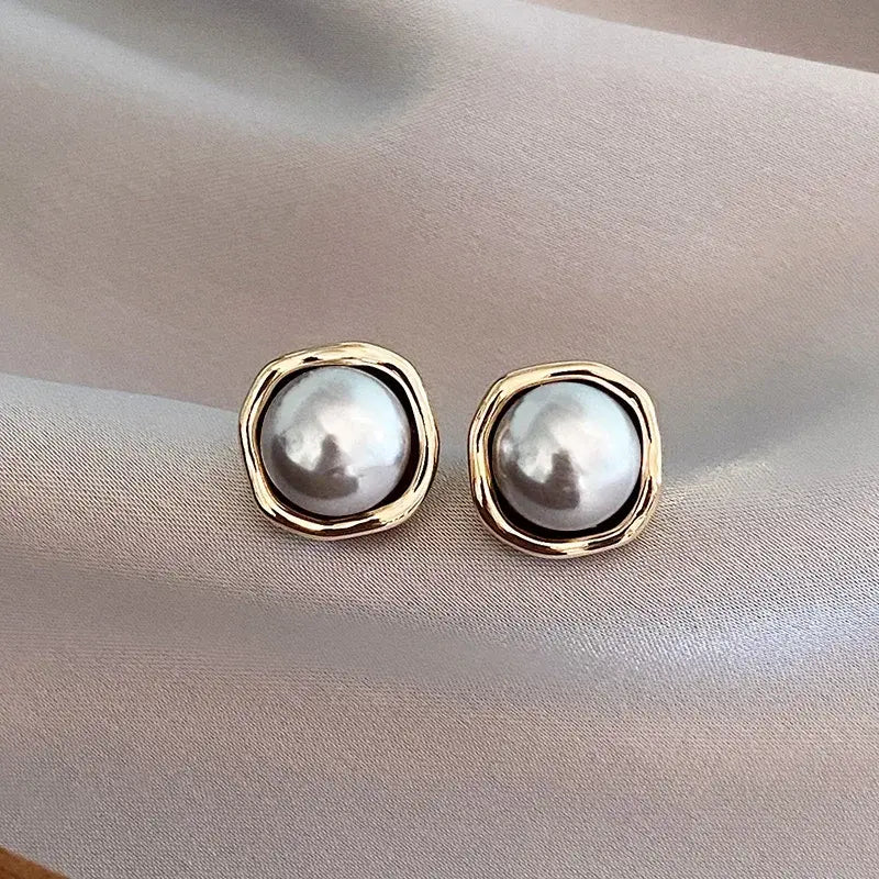 Pendientes perla negra Yvette