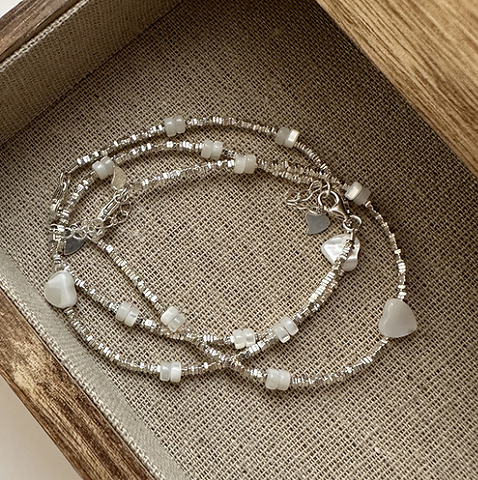 Set de pulseras perlas vintage Odette