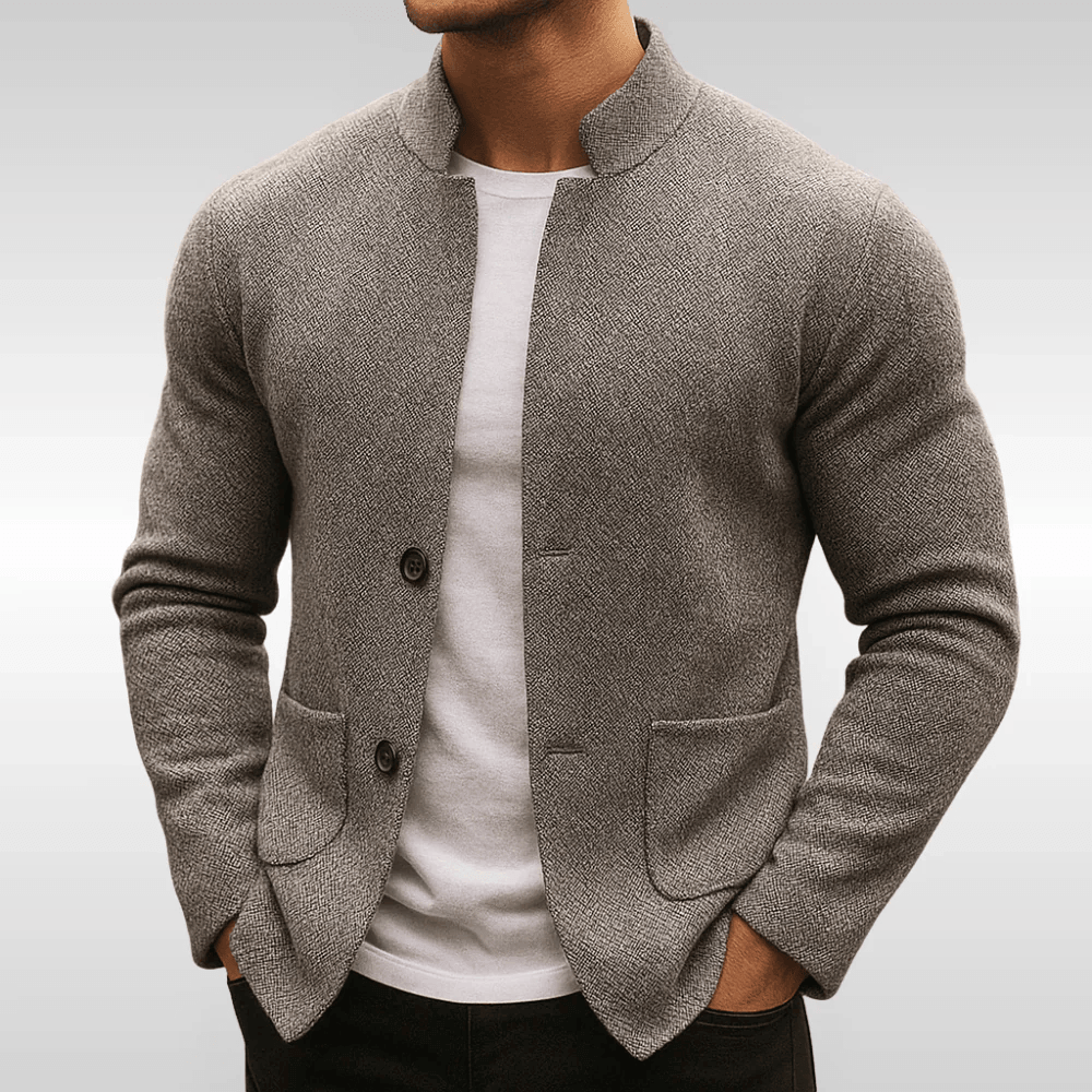 Blazer de punto de alta gama para hombre