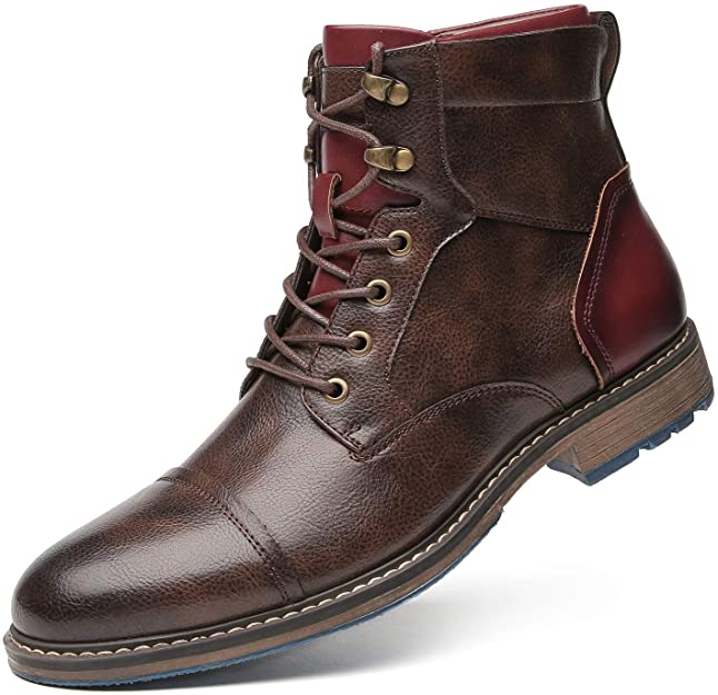 Botines Oxford de piel plena flor