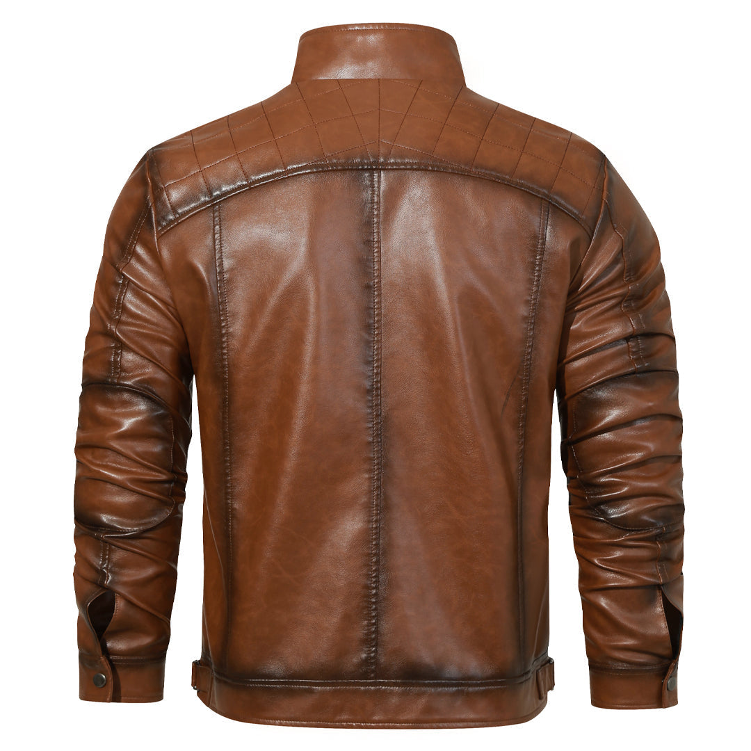 Nico | Chaqueta motera de polipiel bordada