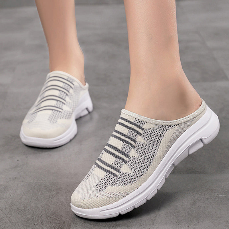 Zapatillas de casa cómodas y transpirables con punta cerrada