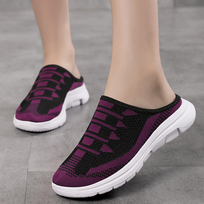 Zapatillas de casa cómodas y transpirables con punta cerrada