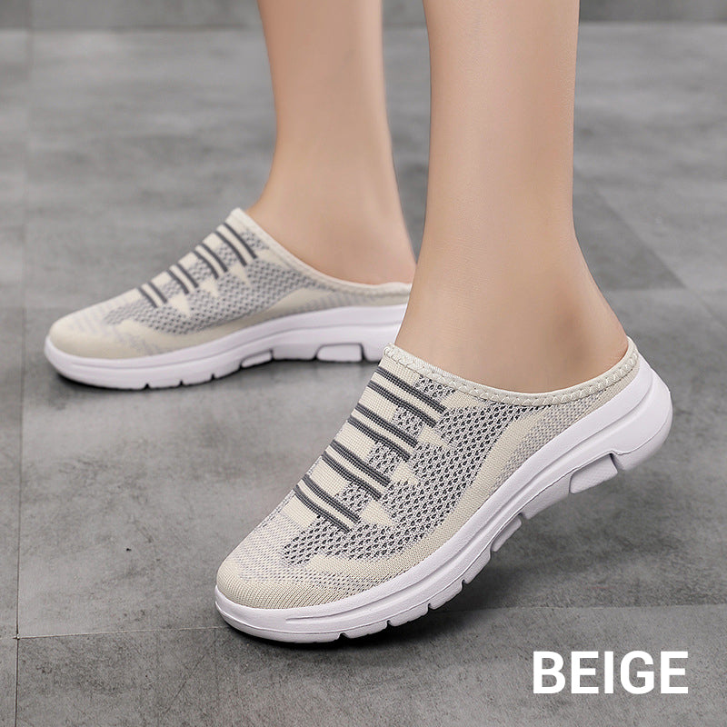 Zapatillas de casa cómodas y transpirables con punta cerrada