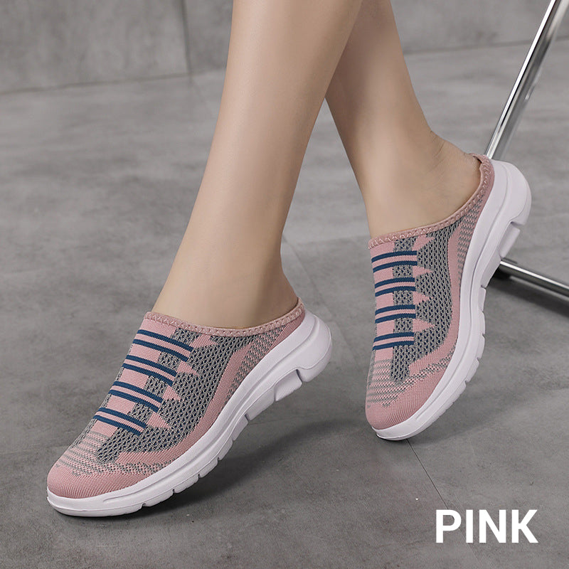 Zapatillas de casa cómodas y transpirables con punta cerrada