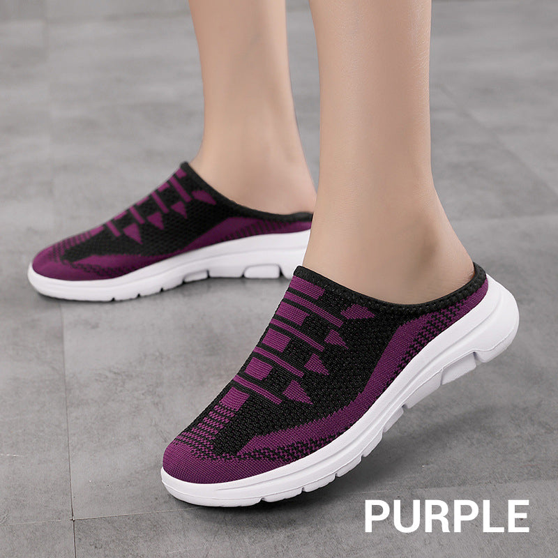 Zapatillas de casa cómodas y transpirables con punta cerrada