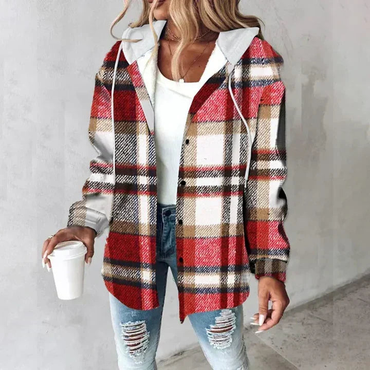 Camisa larga con capucha y forro «Élise»